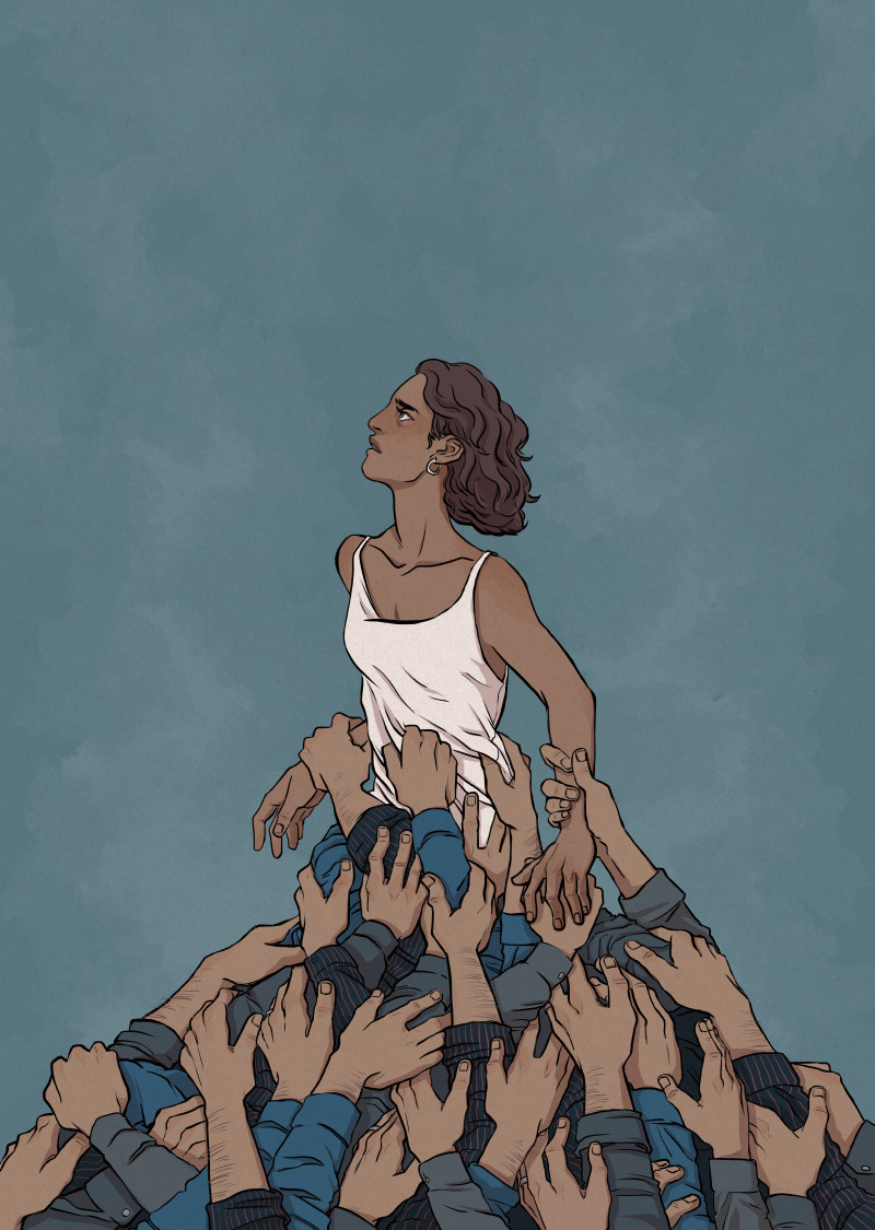 Poster & DVD cover illustration for documentary - survivors of sexualised violence (Medienprojekt Wuppertal, 2017)