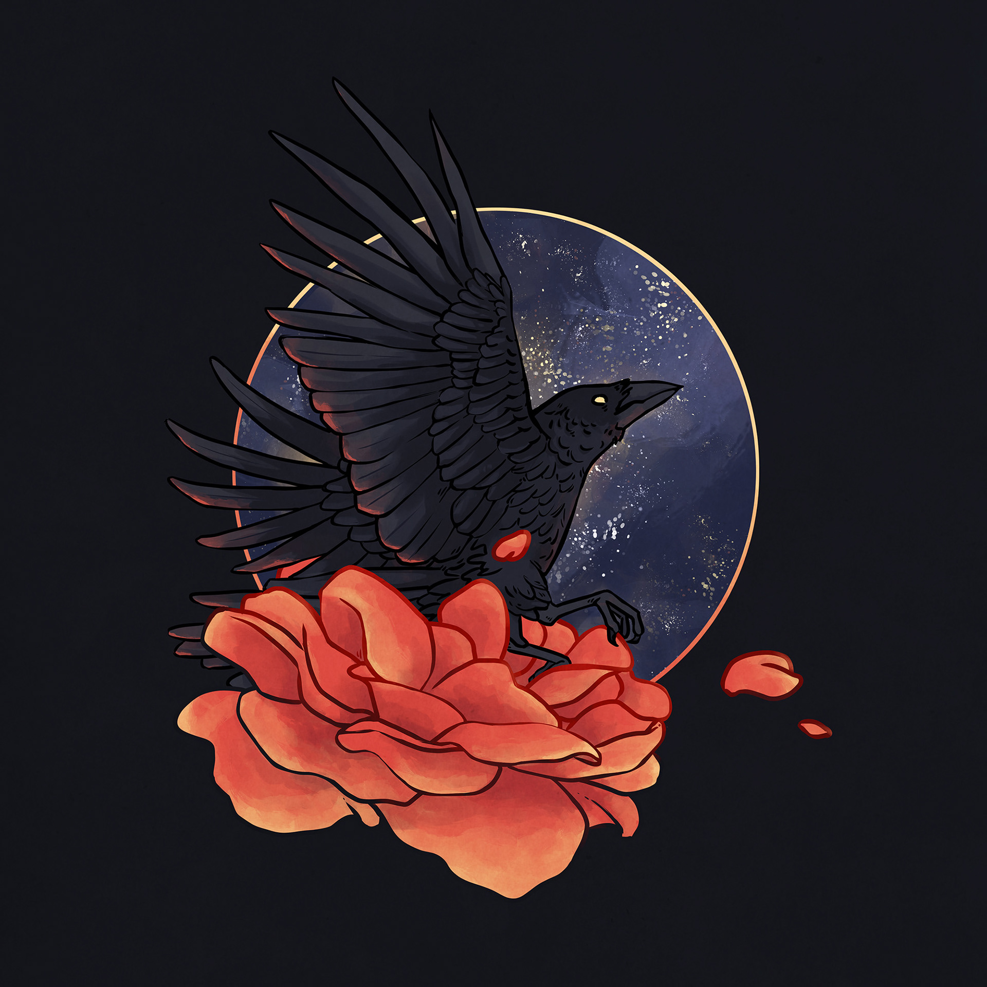 EP Cover for "In Bloom" (Abandon the Fall, 2021)