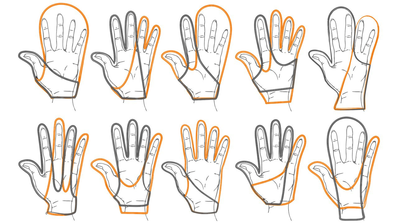 Sketches of glove project.