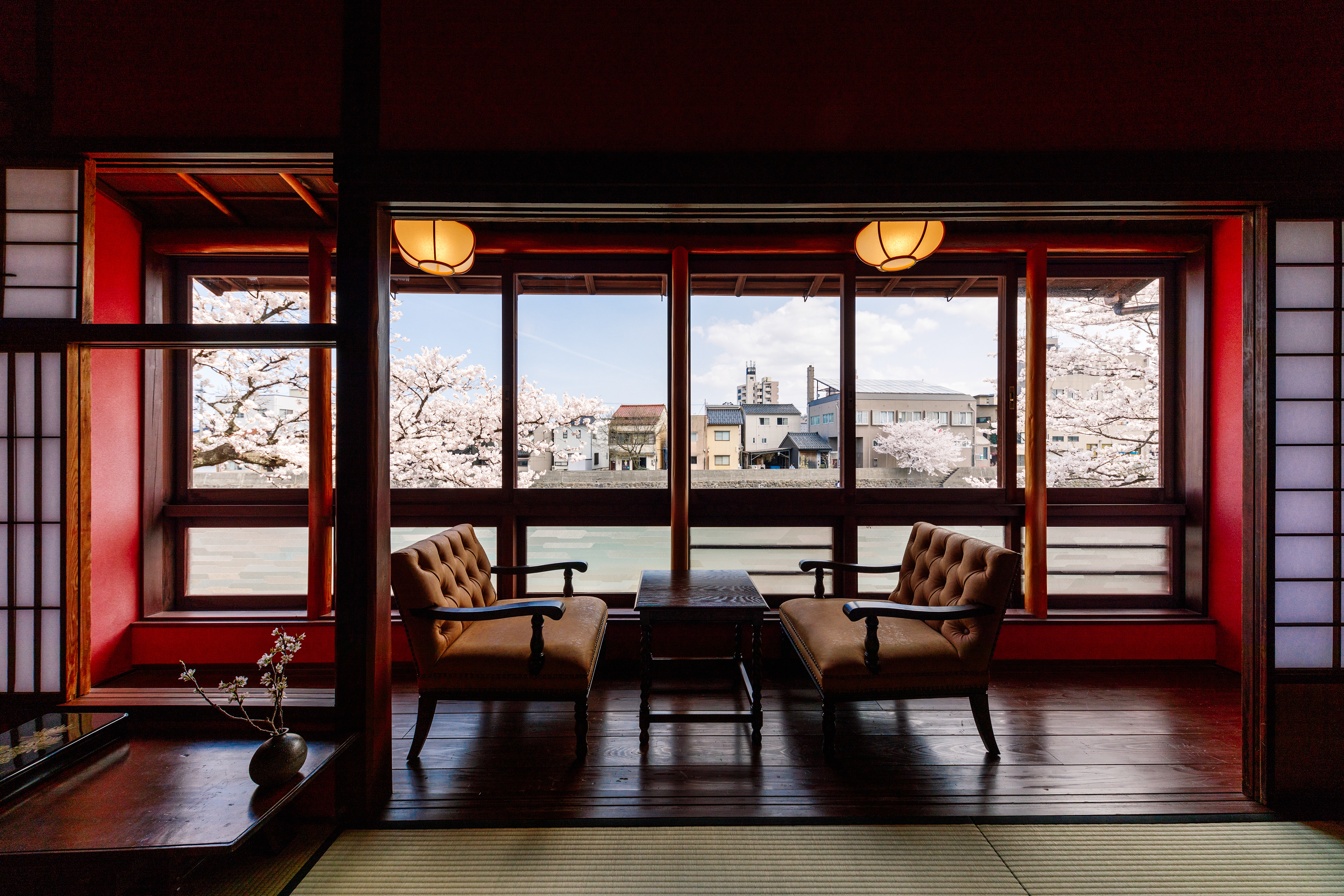 金沢市主計町 浅の川：建築撮影　内観