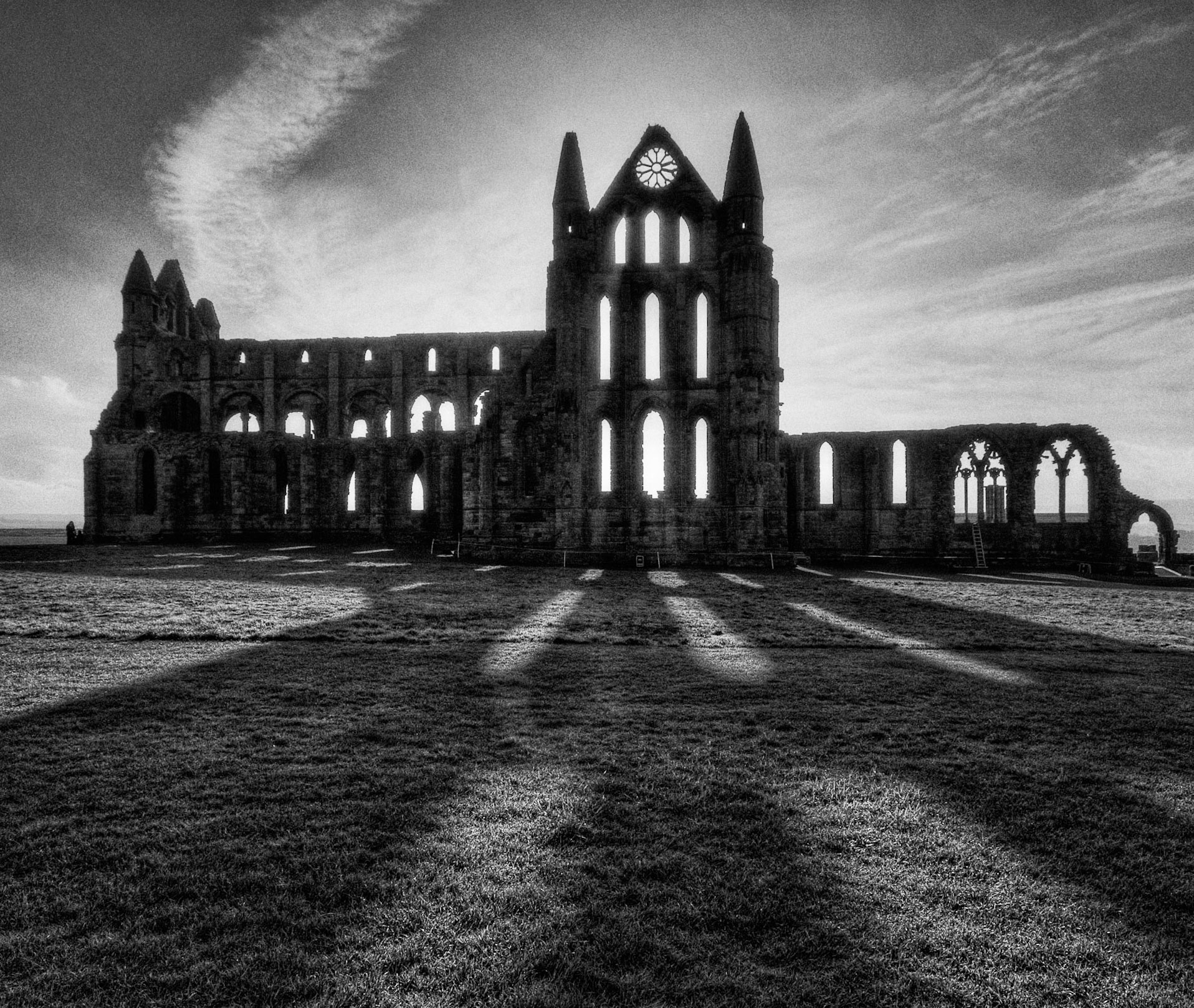 Whitby Abbey Shadows 2