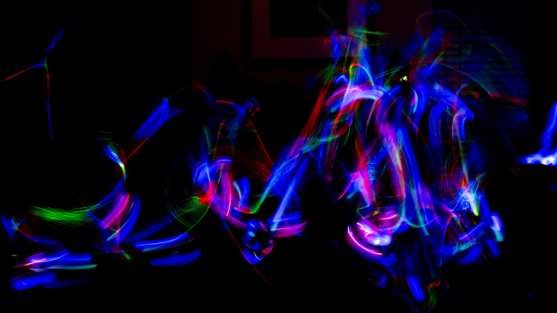 Light Painting with three preschool-aged kids