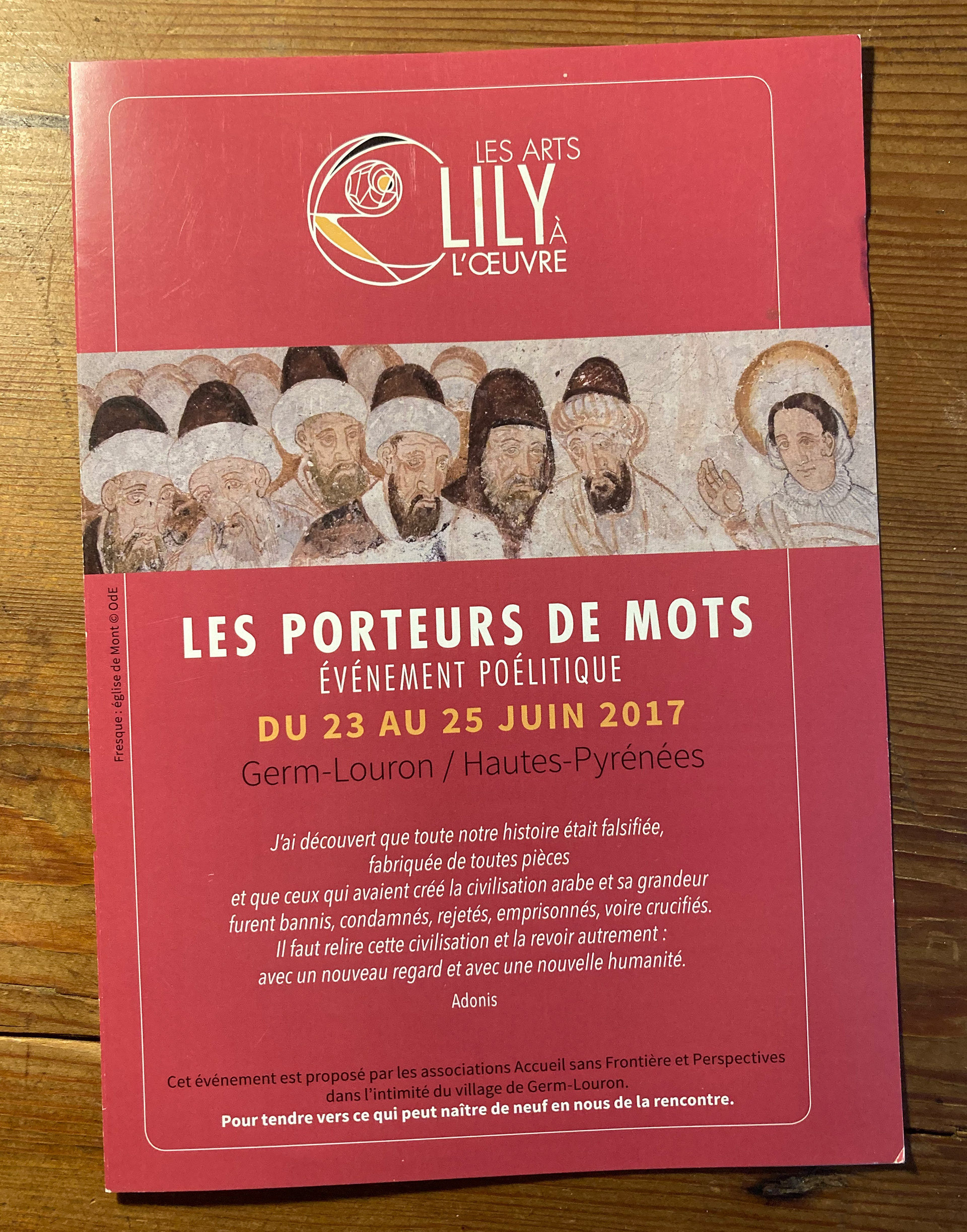 Dépliant 4 pages - Format A5 - Photographie de couverture ©OdE