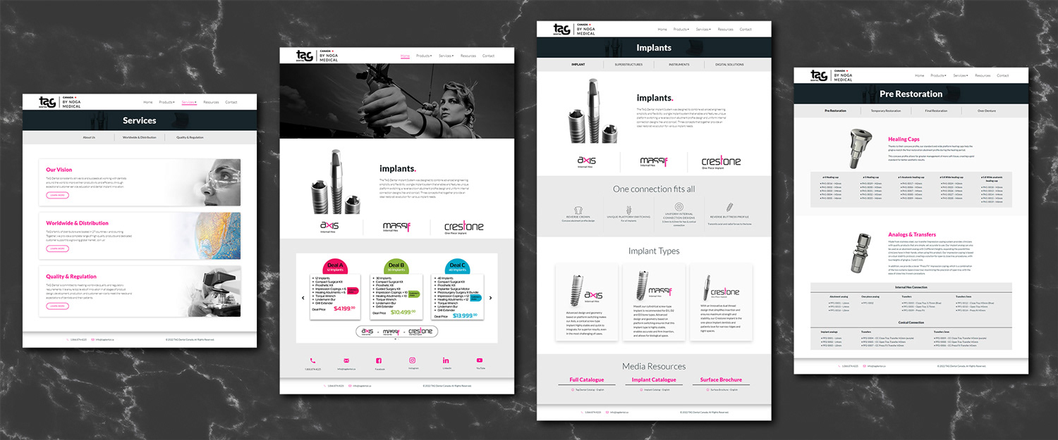 TAG Dental Canada Website