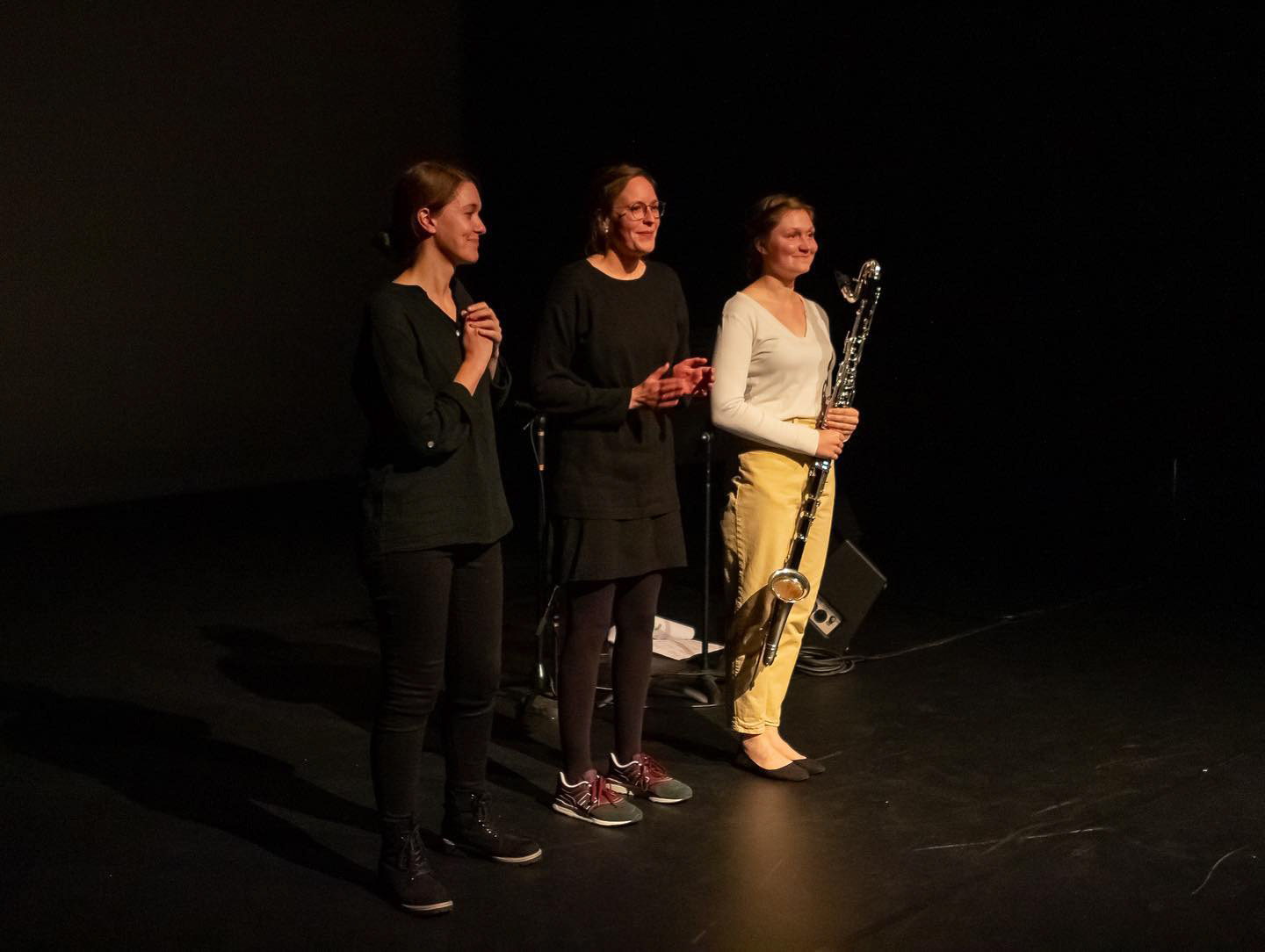 "Magmatics" for bass clarinet, electronics and visuals - together with Mieke Robroeks (visuals) and Mathilde Lettinga (bass clarinet)