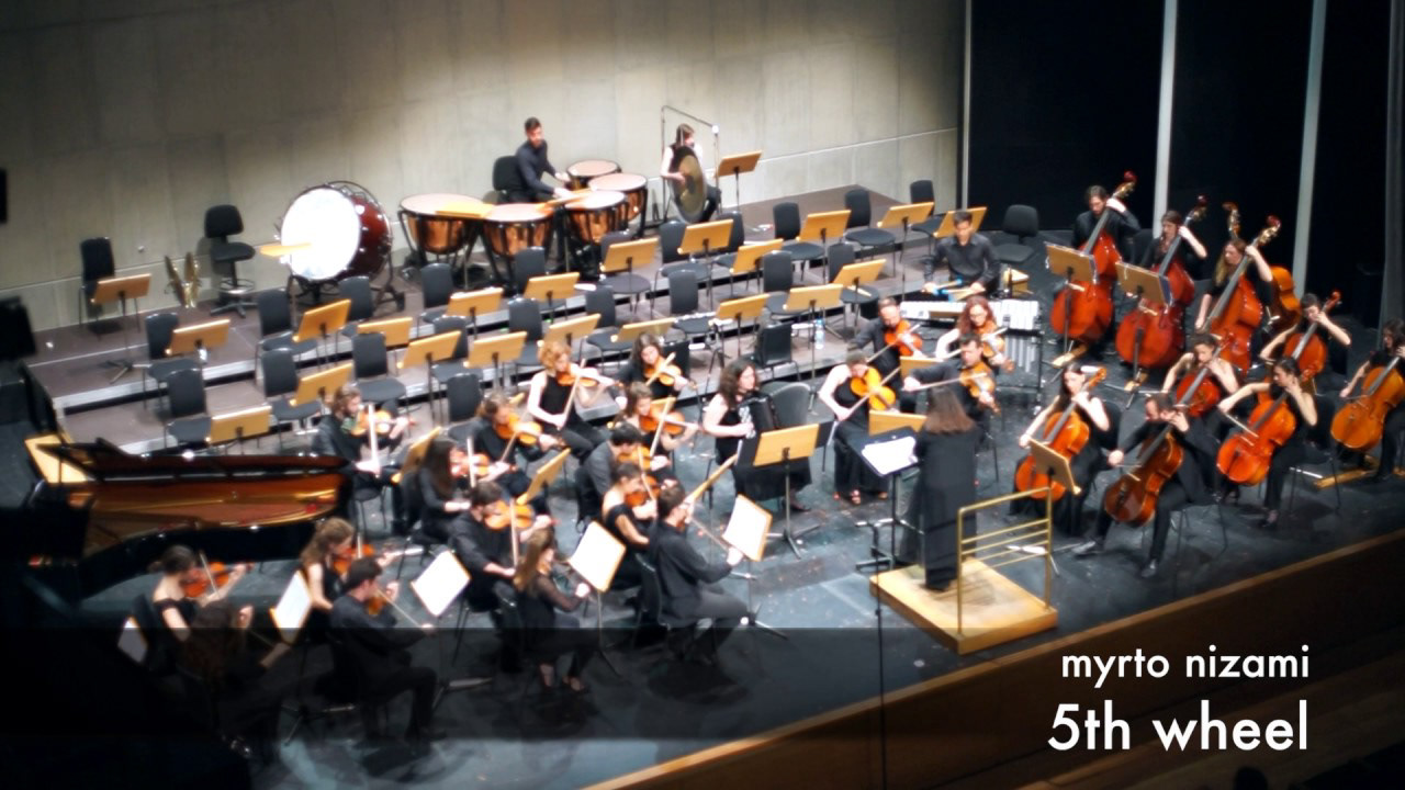 Fifth Wheel for accordion, piano, percussion and string orchestra