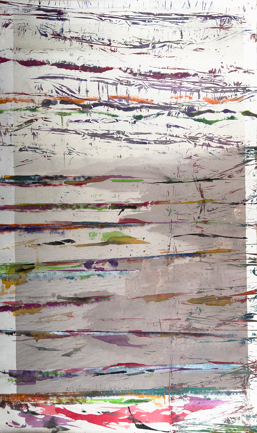 qui è bellismo. ti dico che è un sogno_01_acrilico su carta 90x150