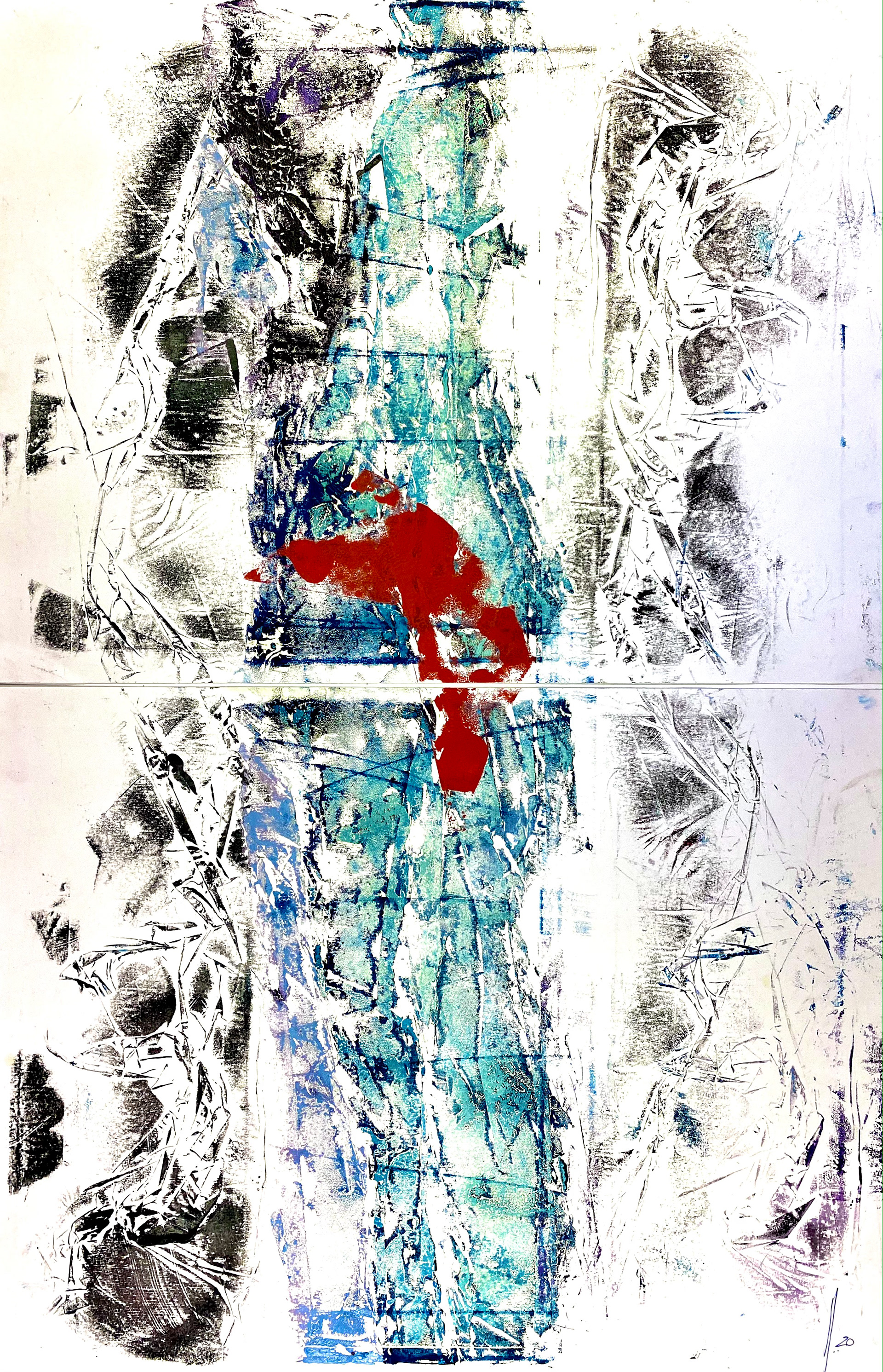 2020_TEMPO 01_OLIO SU CARTA_BITTICO 100X65