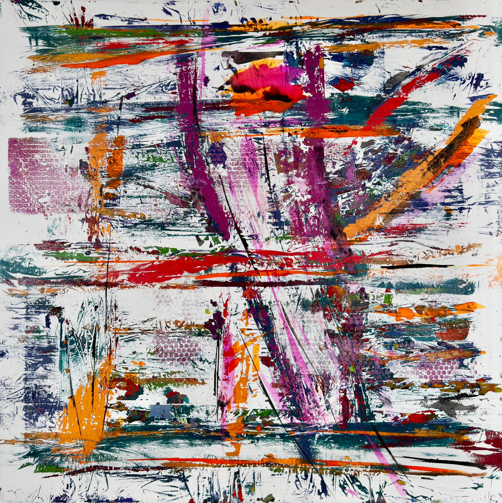 2025_memorie 01_tecnica mista su tela_100x100