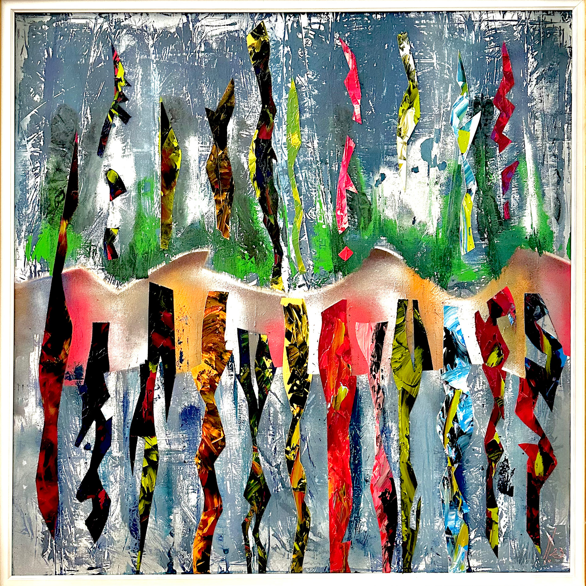 2023_afterglow_01_tecnica mista su tela_100x100