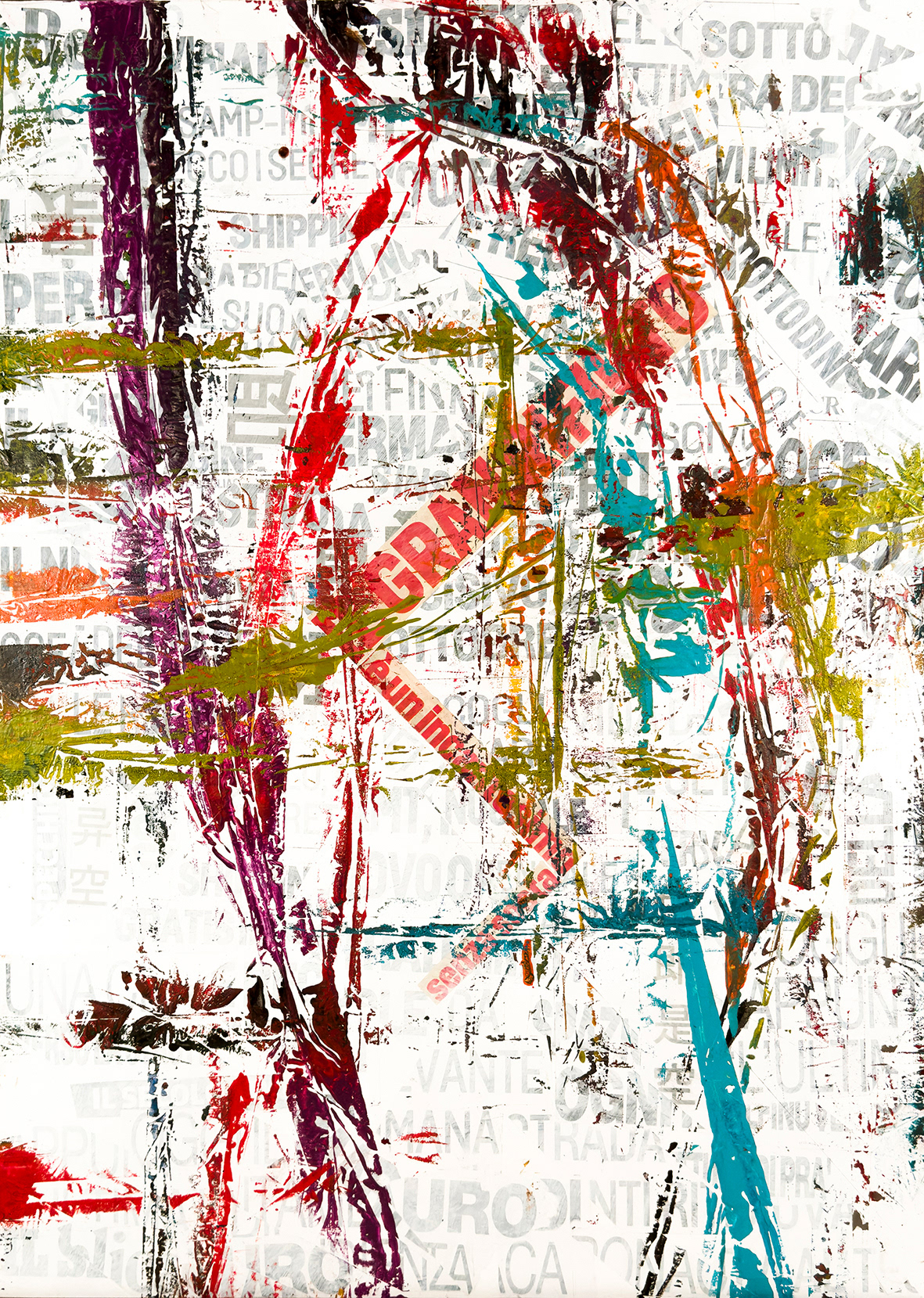 IL GRAN RIFIUTO_tecnica mista su legno_50x70