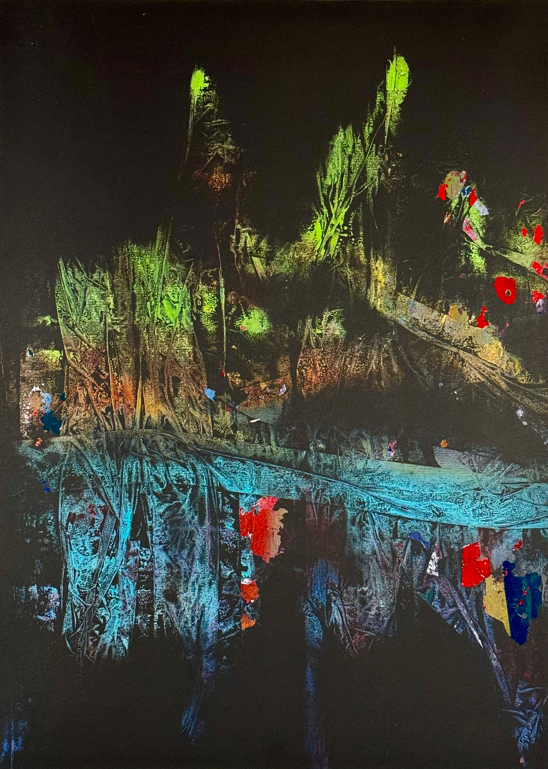 024_PAESAGGI #04_tecnica mista su carta_50x70