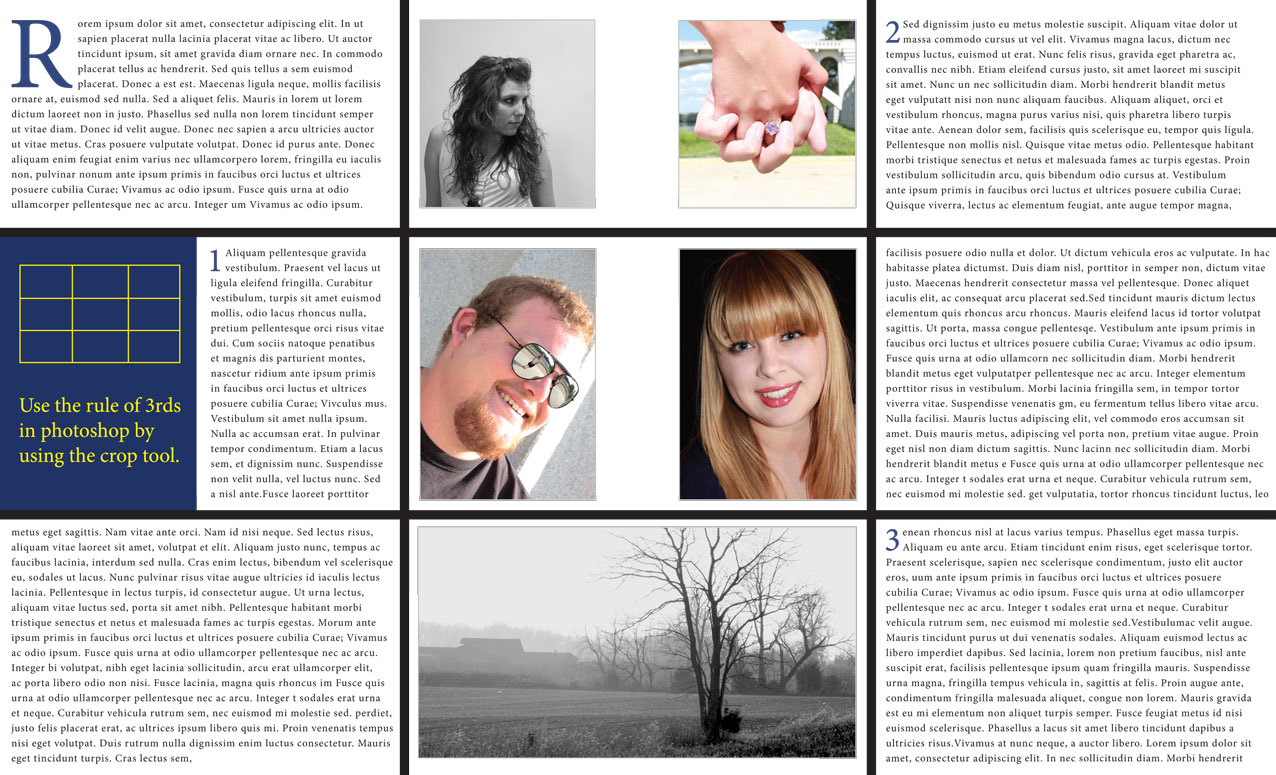 Inside Magazine Mockup Page 2. Includes my ownpPictures.