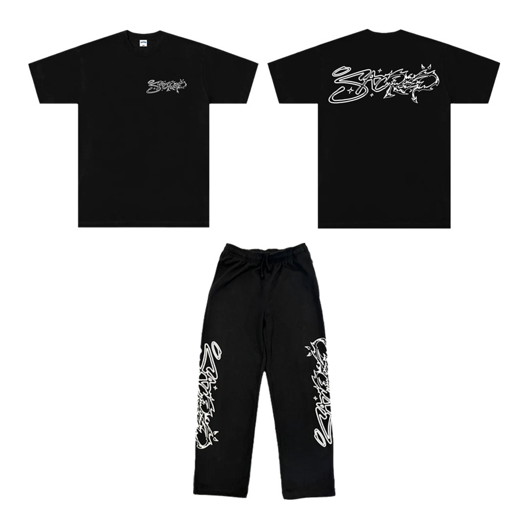 Printed on Tee & Sweat Pants