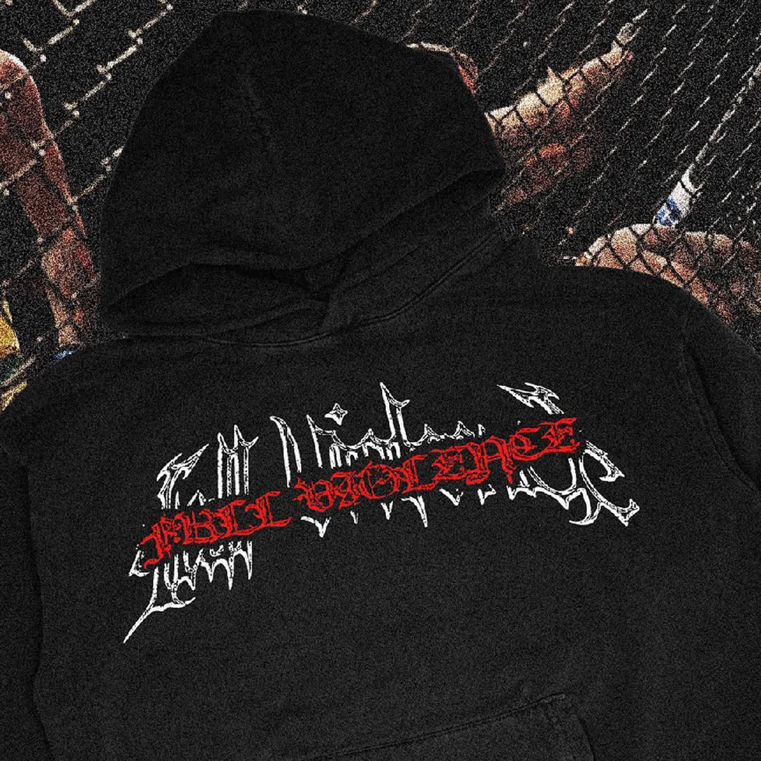 Printed on hoodie