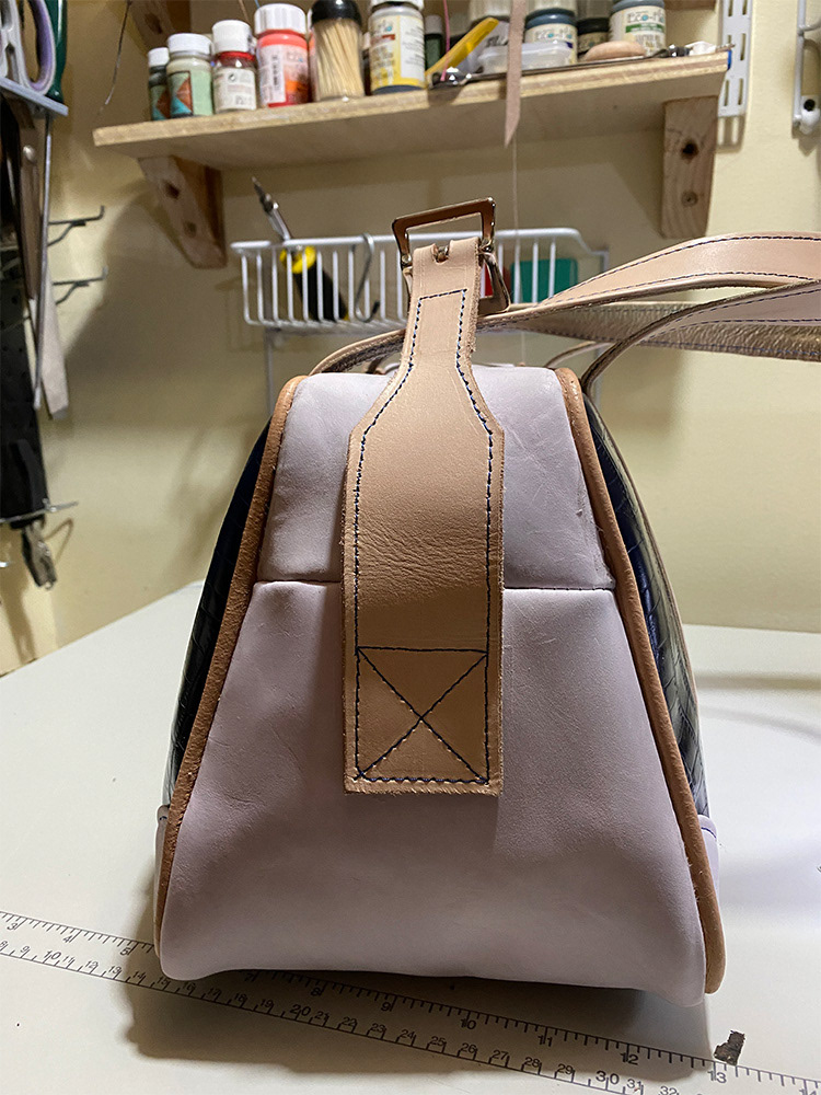 View of Strap attachment for shoulder strap.