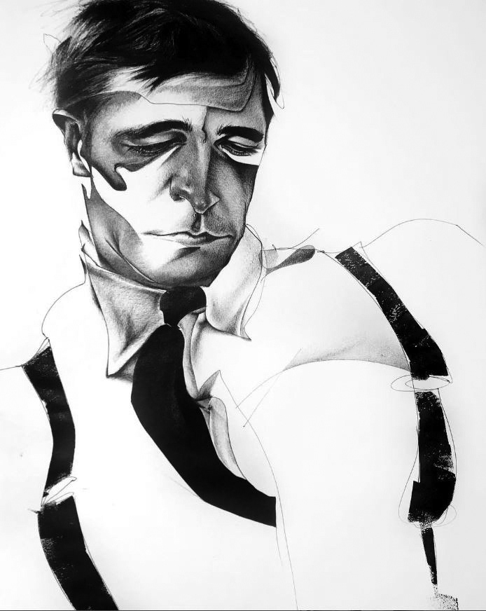 Untitled [Walker] / ink on paper