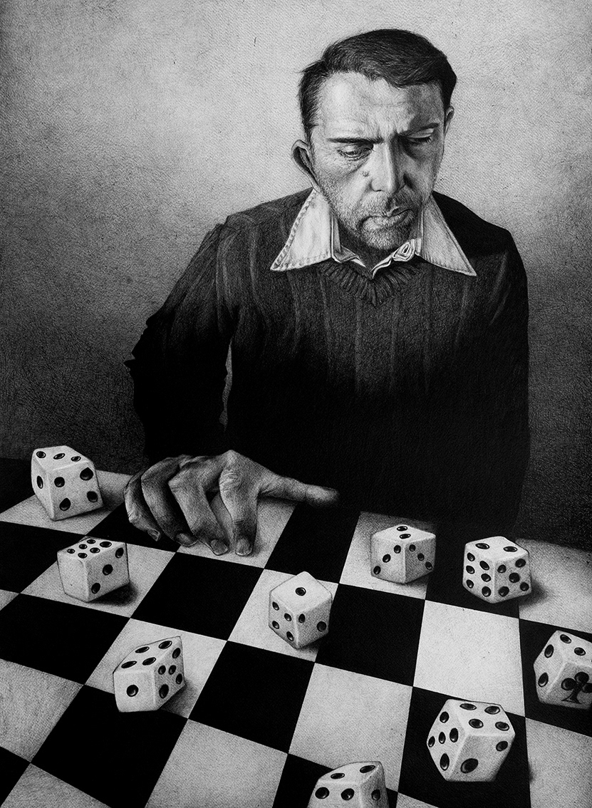 "It's Just a Game" / ink on paper