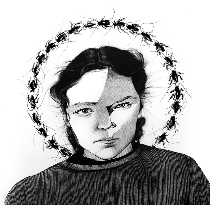 "Middle" / ink on paper