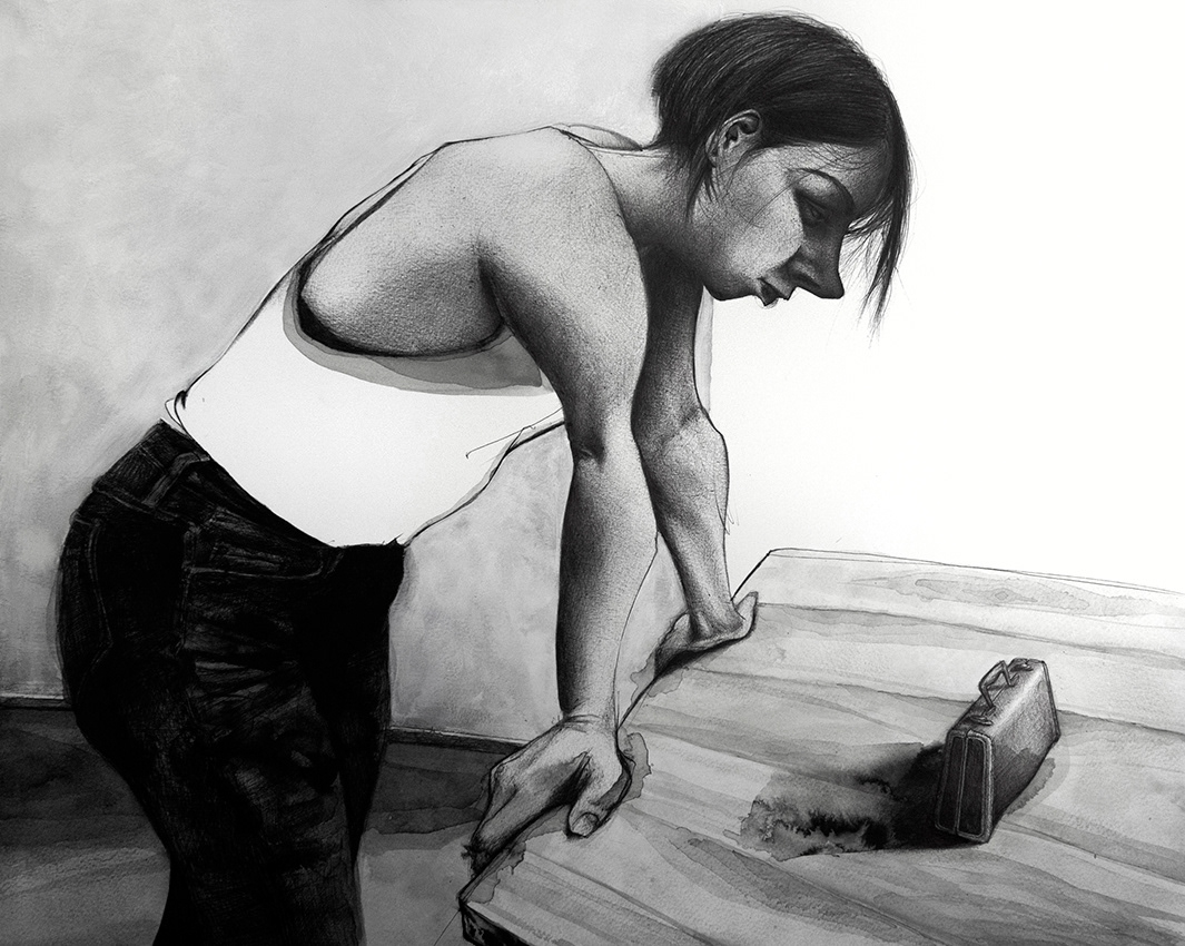 "Is That All There Is" / mixed media on paper