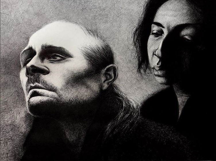 "Behind" / ink on paper