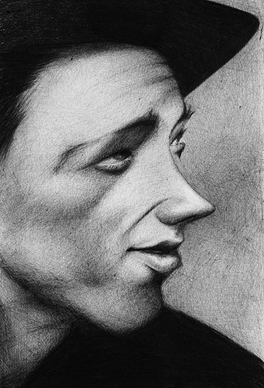 Walker I / ink on paper