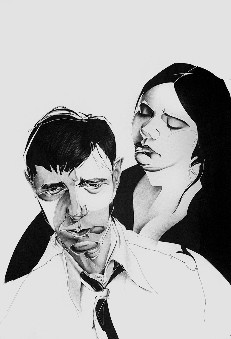 "Deafness" / ink on paper