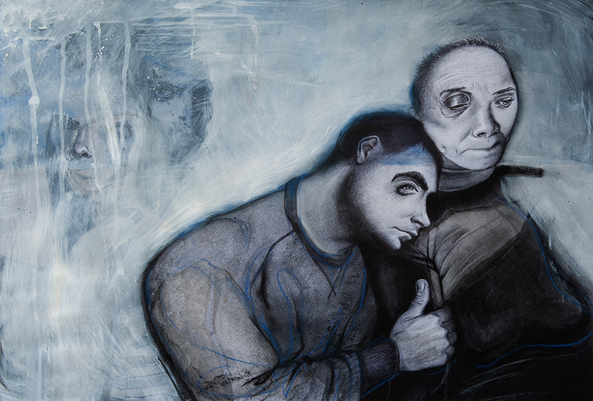 "It's Simple, Really" / mixed media on paper