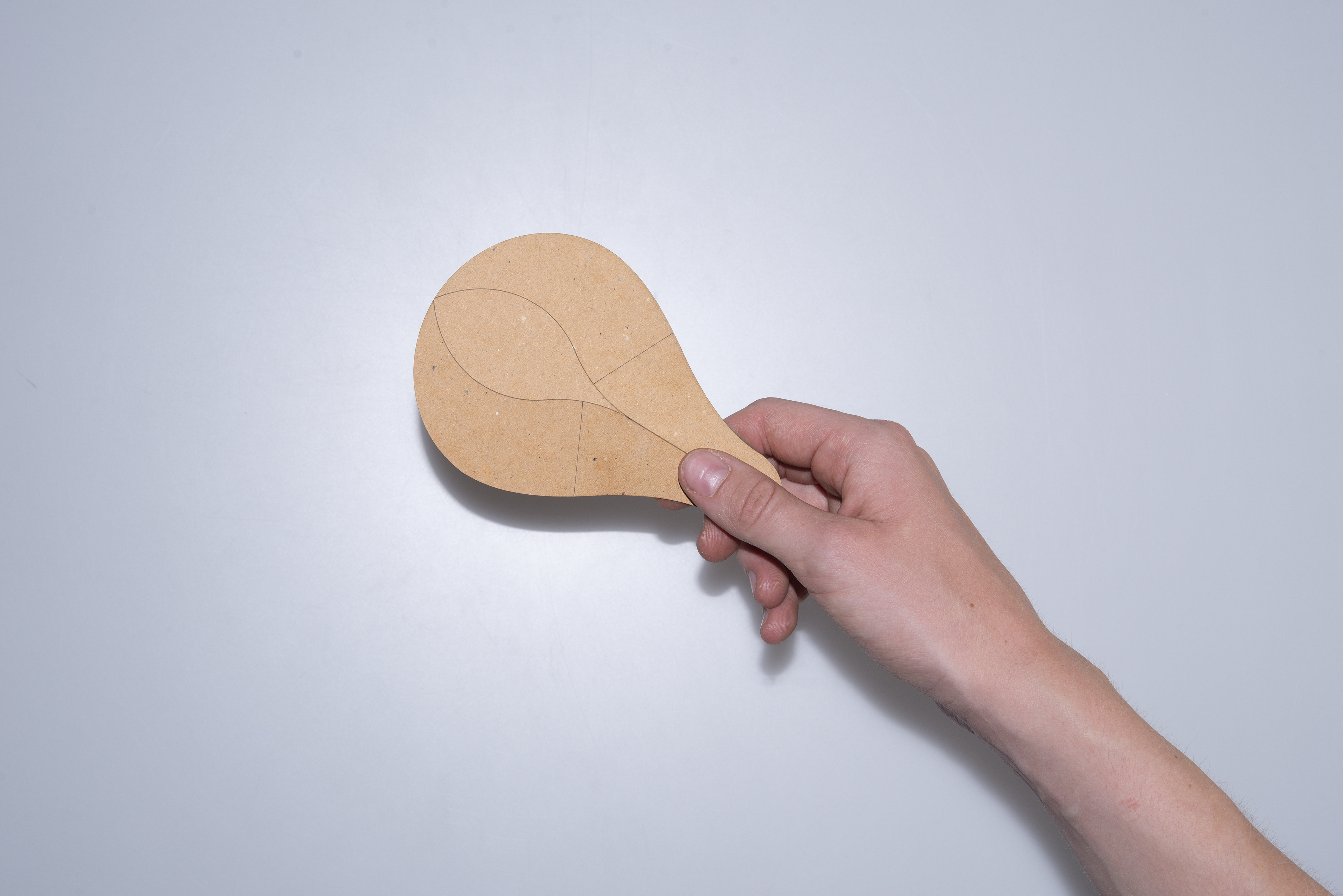 Foldable Protein Scoop open with hand