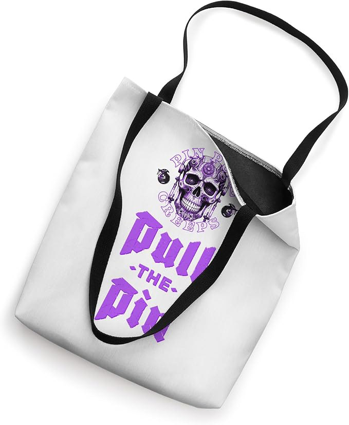 Front view of the Cranial Nerve Creeps Tote Bag. Displays the white anatomical neural-network skull design on a 16x16 industrial streetwear tote.