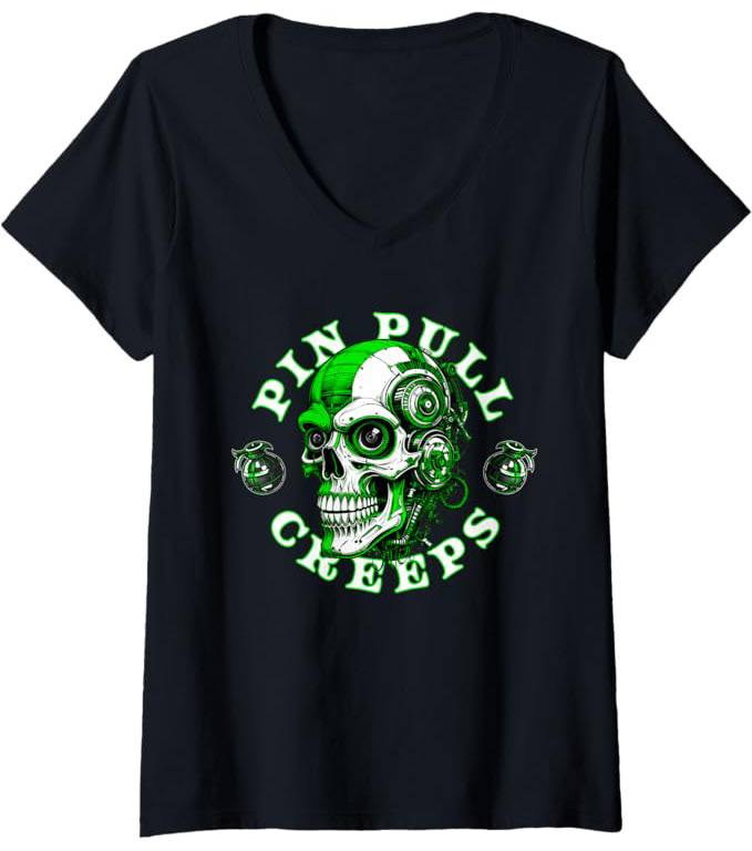 Greenline women’s v neck t shirt by Pin Pull Creeps featuring a minimal line based graphic symbolizing motion, forward momentum, and steady progress.