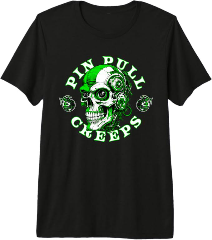 Pin Pull Creeps Greenline Creeps Premium Tri-Blend T-Shirt showcasing a graphic inspired by city transit lines, forward motion, and controlled acceleration. The Greenline design represents progress through pressure and clarity through movement. Crafted from a soft lightweight tri blend fabric with a classic crew neck and modern streetwear silhouette.