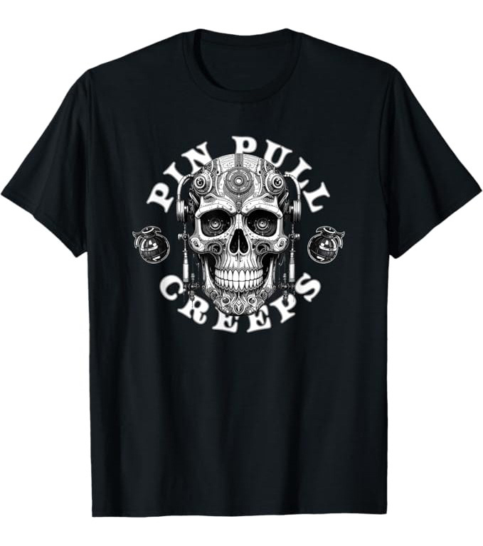 Cranial Nerve Creeps regular cotton t shirt by Pin Pull Creeps designed around the strain of constant input and reaction, translating internal pressure into raw wearable identity with inclusive sizing available at purchase.