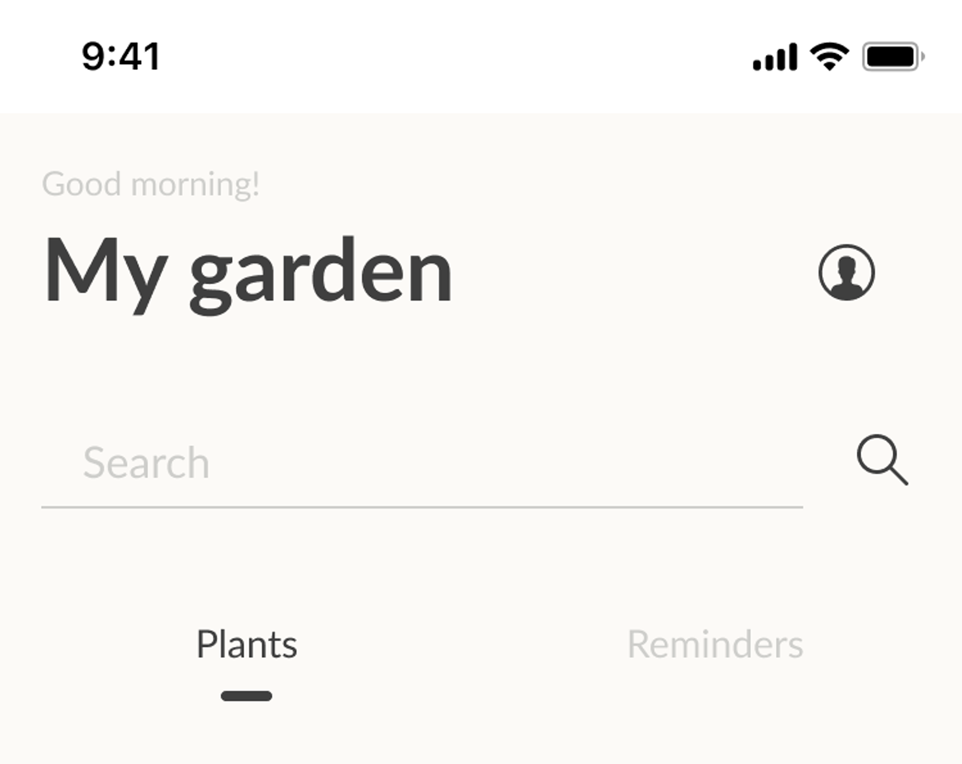 Simplified tab design