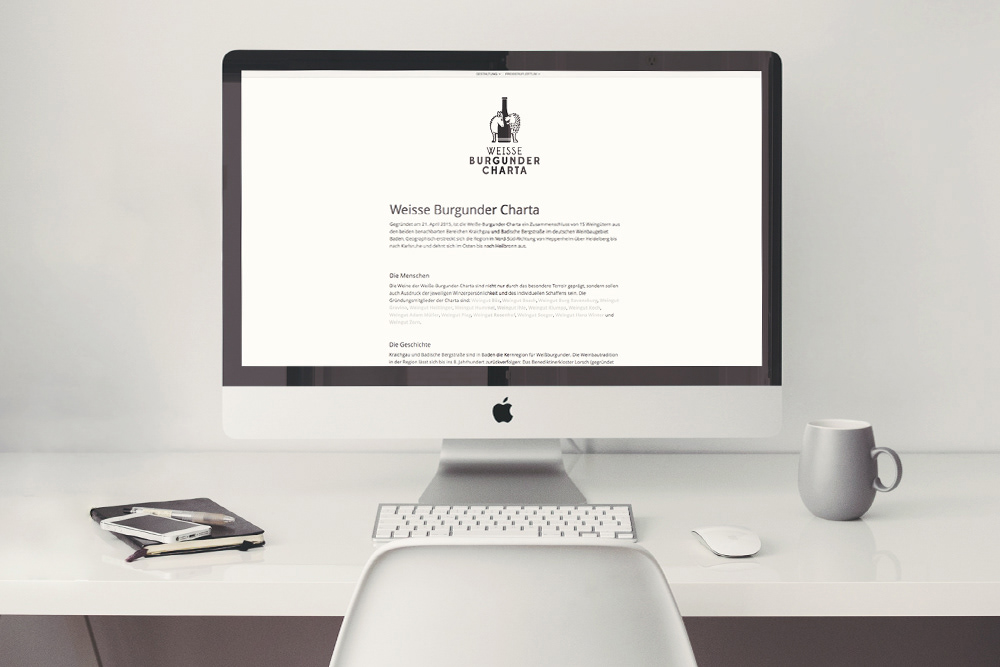 Screen preview of Weisse Burgunder Charta by Adrian Bauer