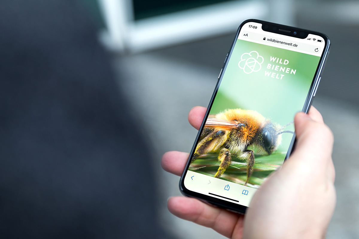 Final app logo for Wildbienenwelt by Adrian Bauer