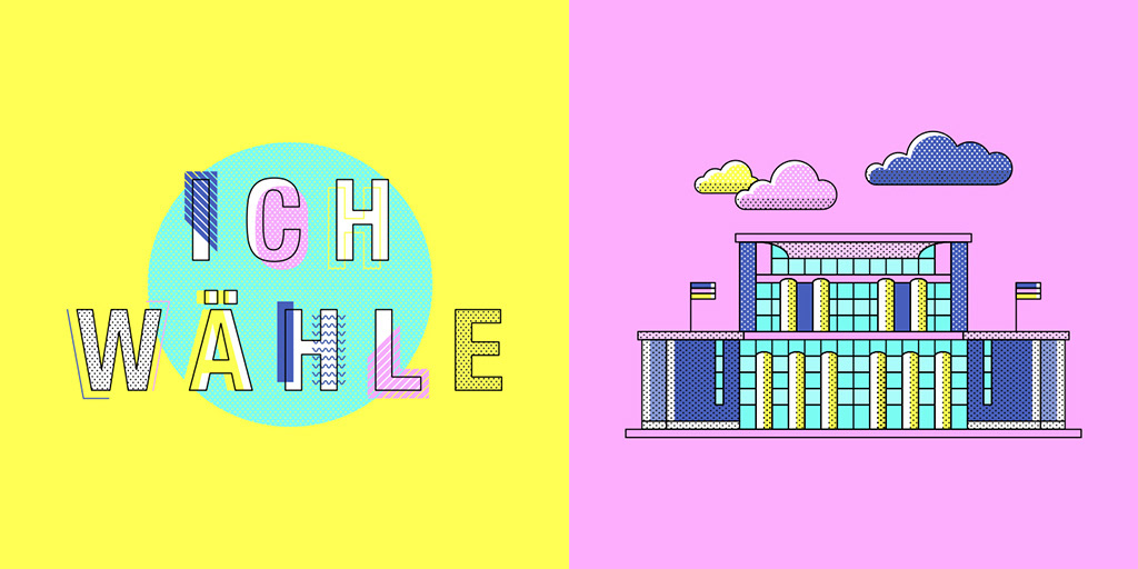 SSnapchat sticker “i vote“ and “Kanzleramt“ by Adrian Bauer