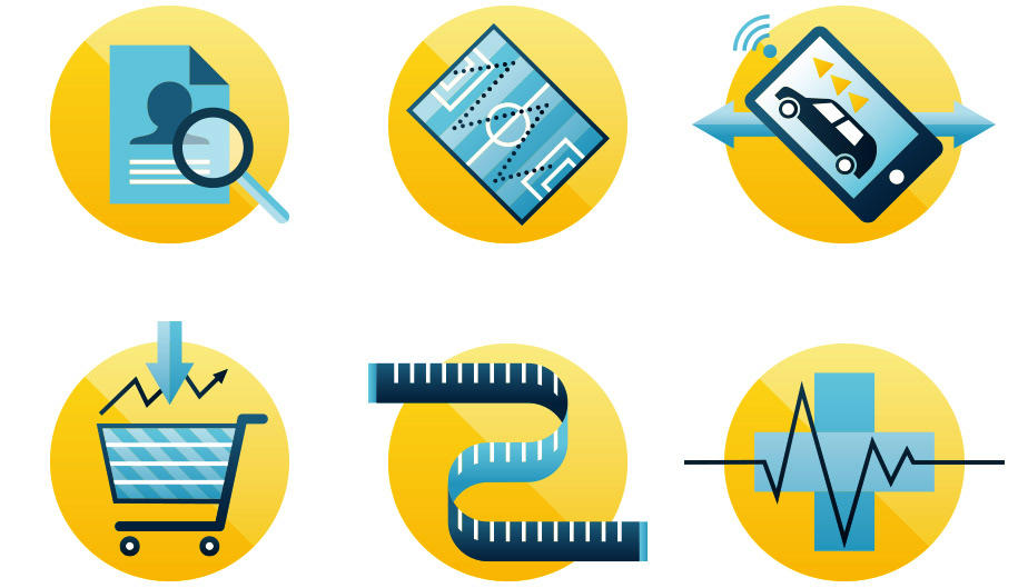 Icons for Wirtschaftswoche by Adrian Bauer