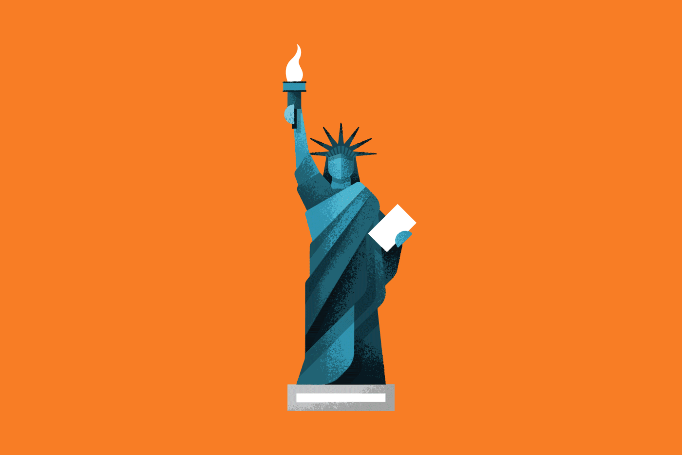 Spot illustrations of typical hotspots of the US by Adrian Bauer