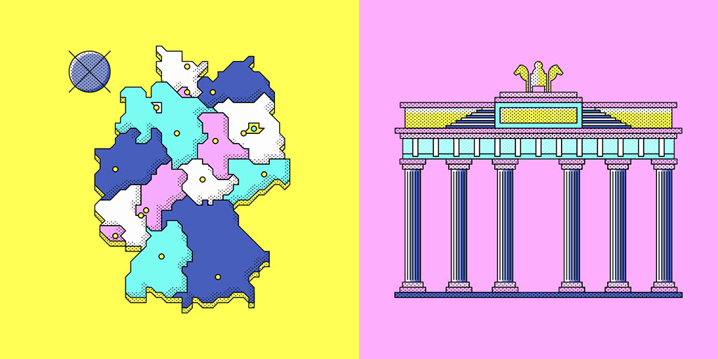 Snapchat sticker “Germany“ and “Brandenburger Tor« by Adrian Bauer