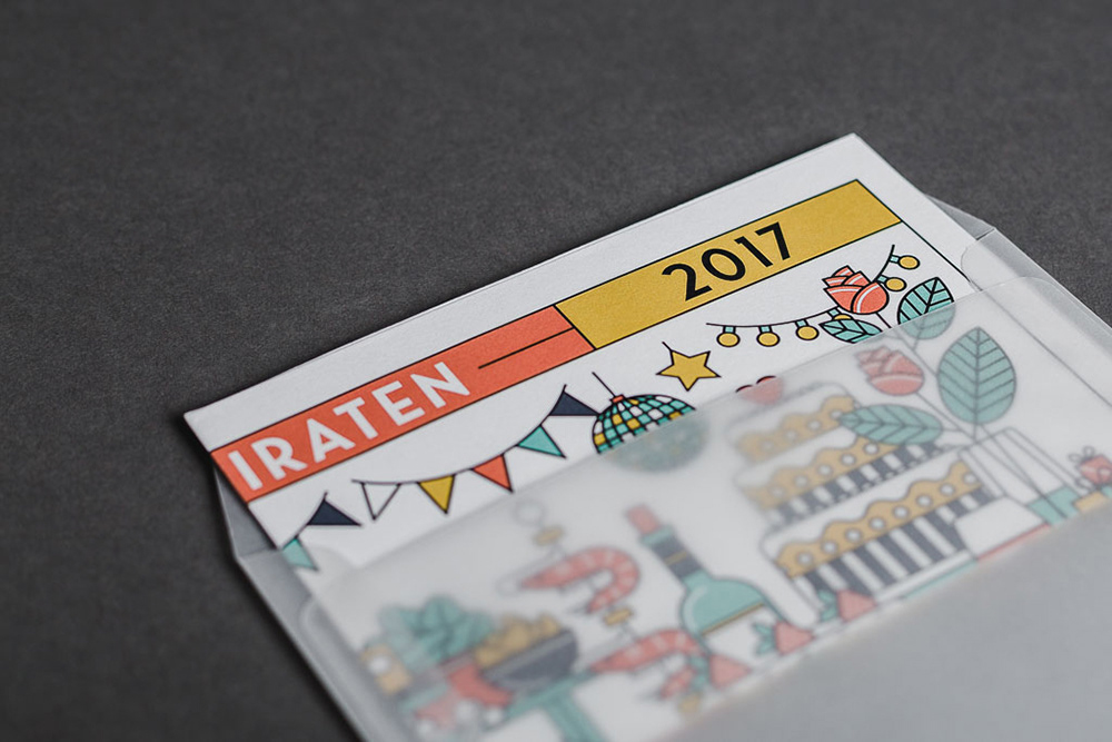 Open envelope with wedding invitation