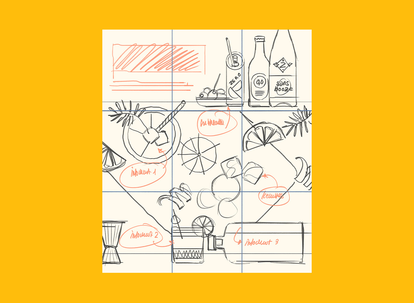 Rough sketch for infpgraphic by Adrian Bauer