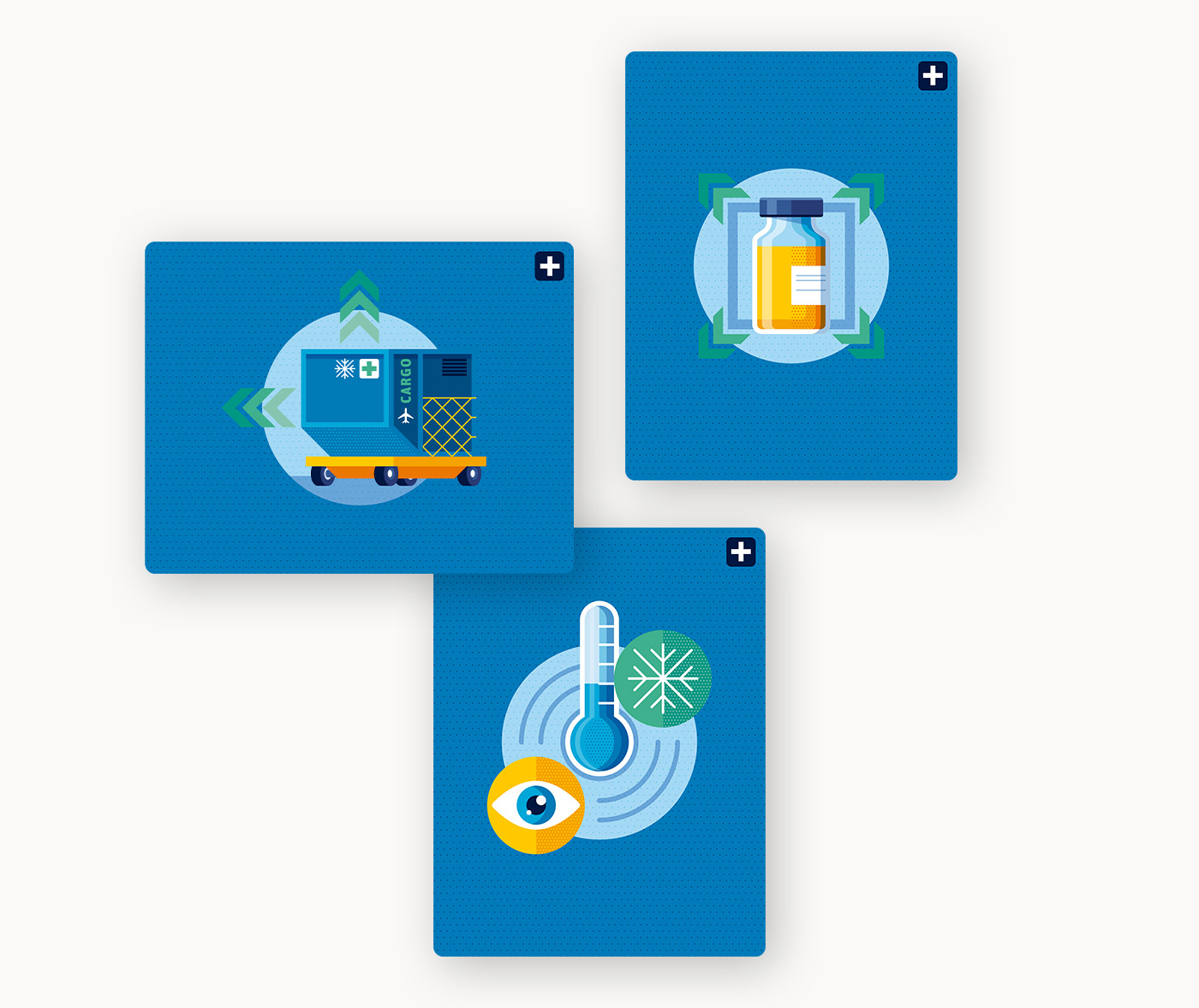 Vaccine production icons by Adrian Bauer