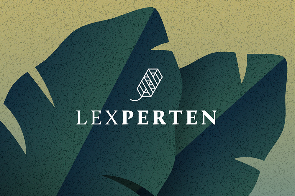 Lexperten logo design by Adrian Bauer