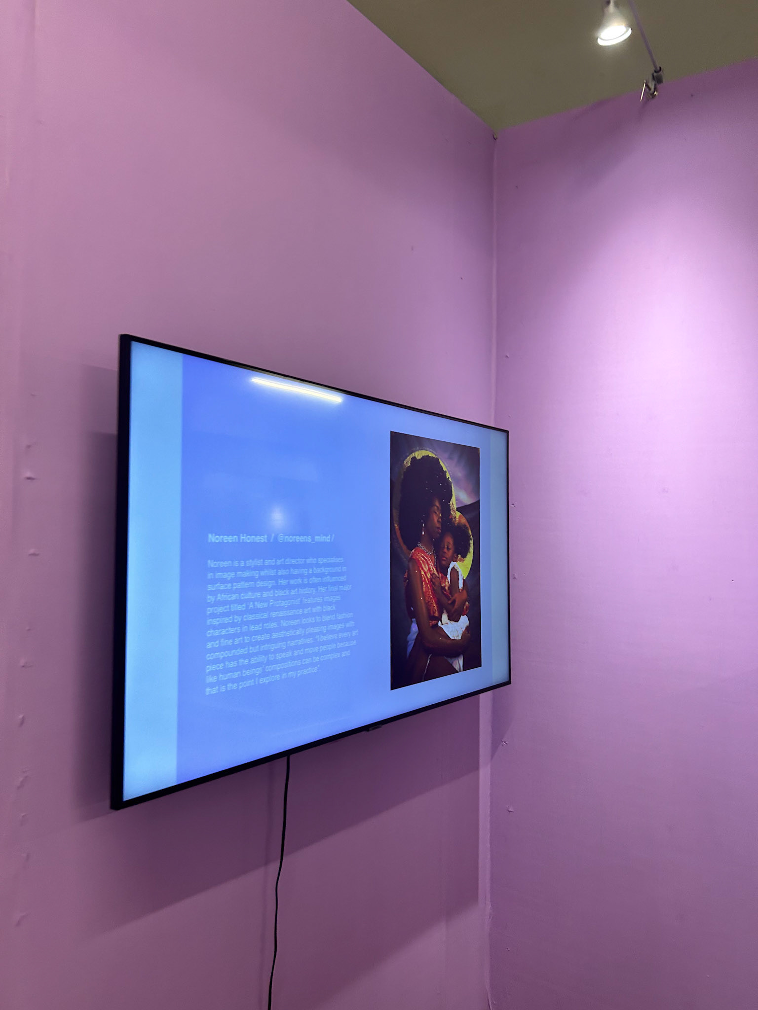 Display Screen at GFW (Graduates Fashion Week)