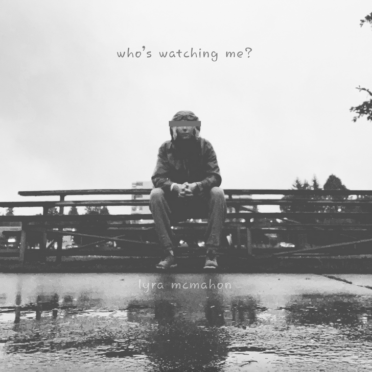 Album cover for Lyra McMahon's "who's watching me?"