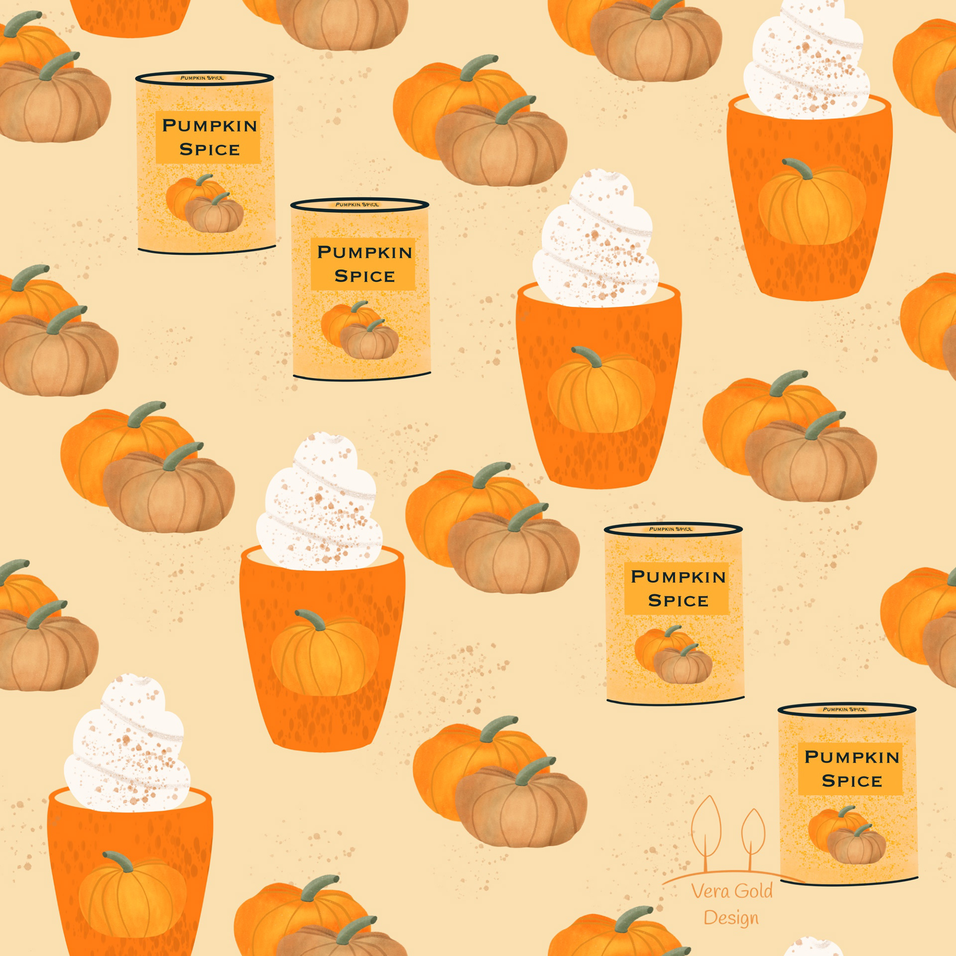 Pumpkin Spice mit Kürbissen