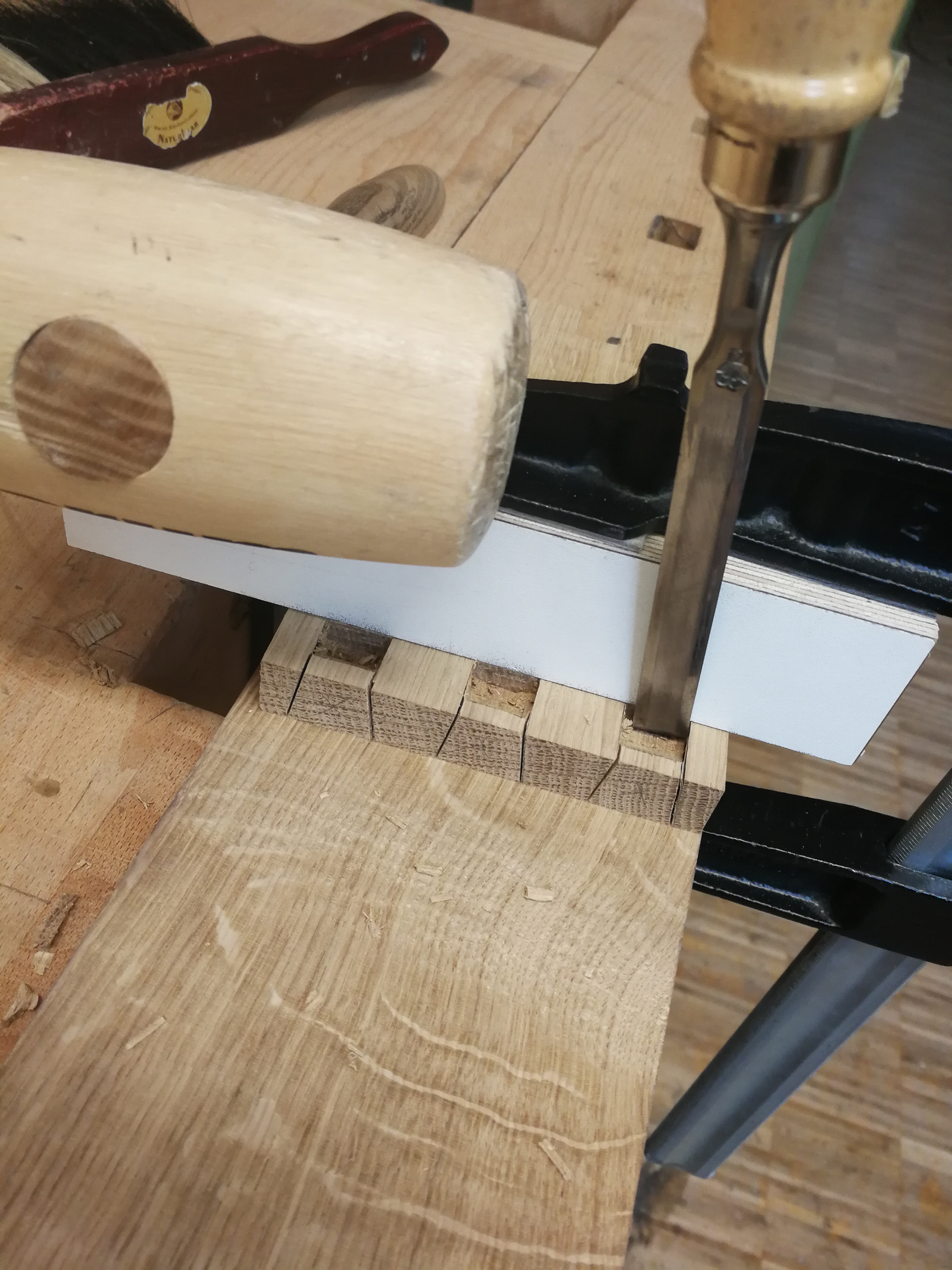 Schubkästen Eiche, massiv Schwalbenschwanzzinkung