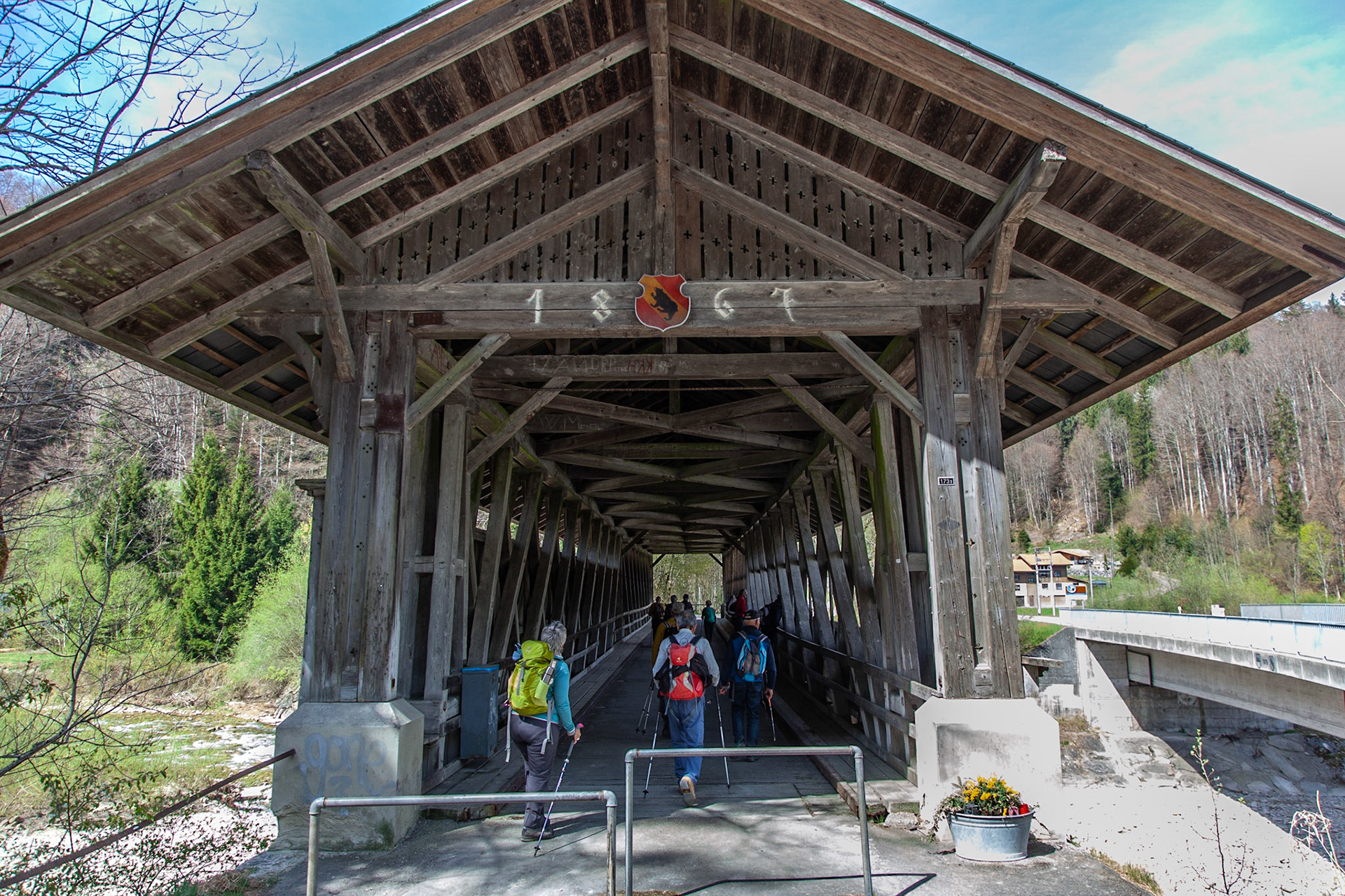 Pont enjambant la Singine, côté Berne