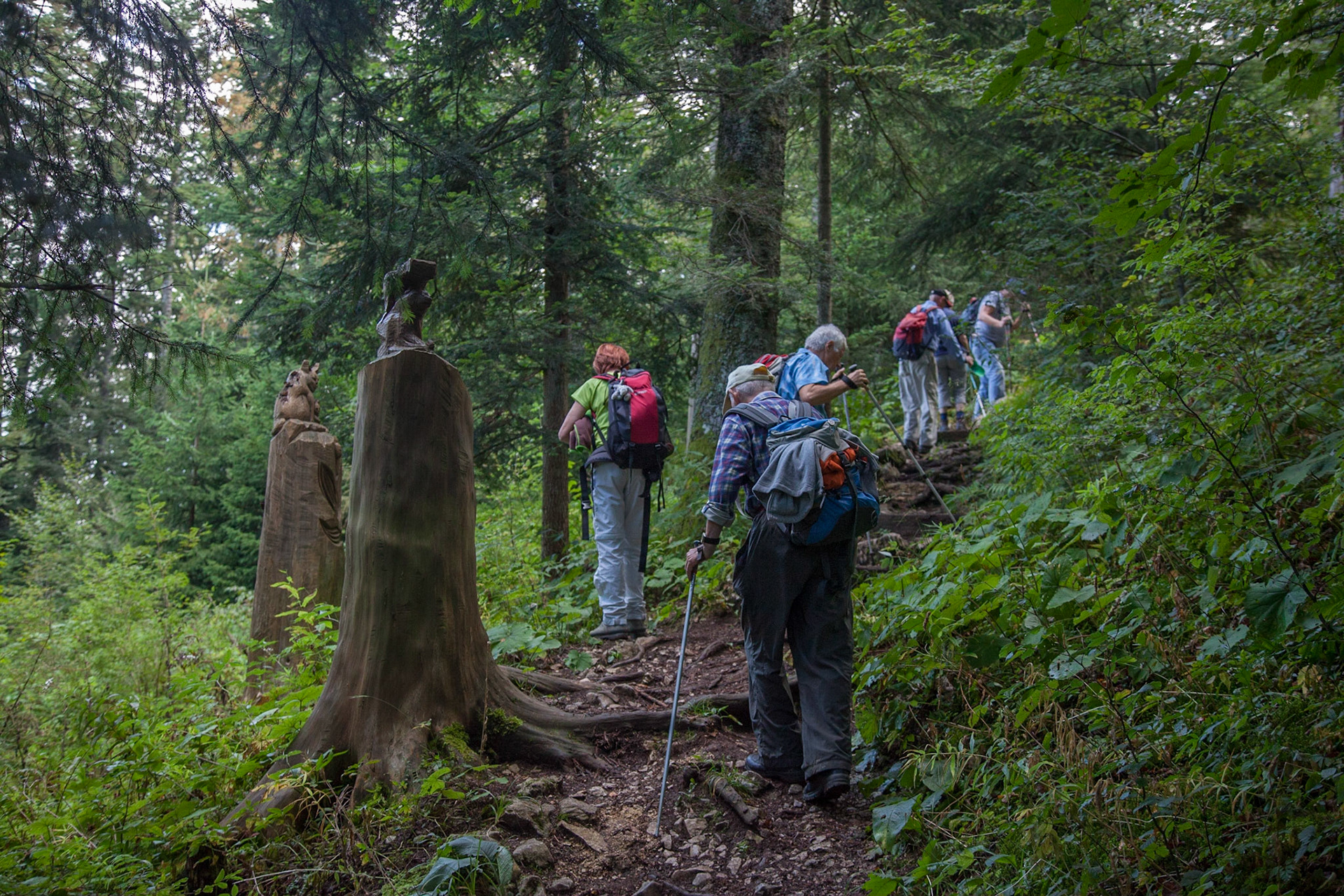 Sentier des statues